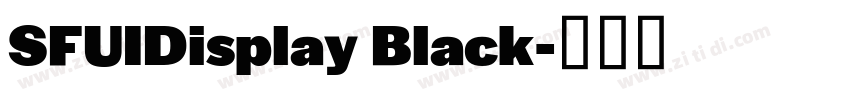 SFUIDisplay Black字体转换